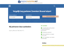 Tablet Screenshot of parkingzaventem.net